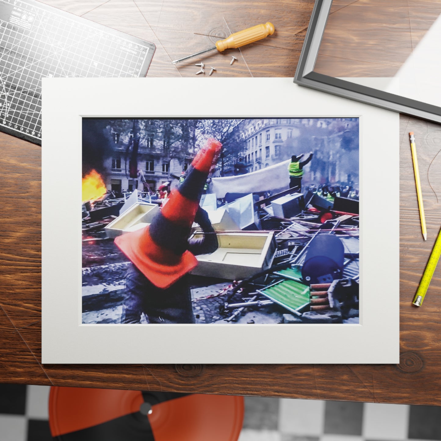 Prints - Yellow Vest Protests in Paris Fine Art Collection