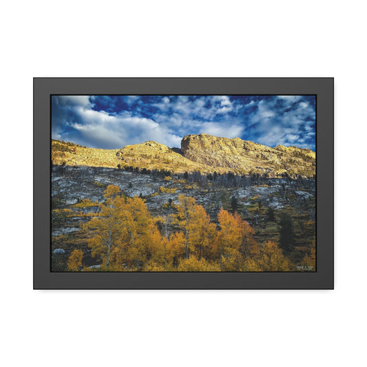 Autumn Ruby Mountains Landscape Framed Poster