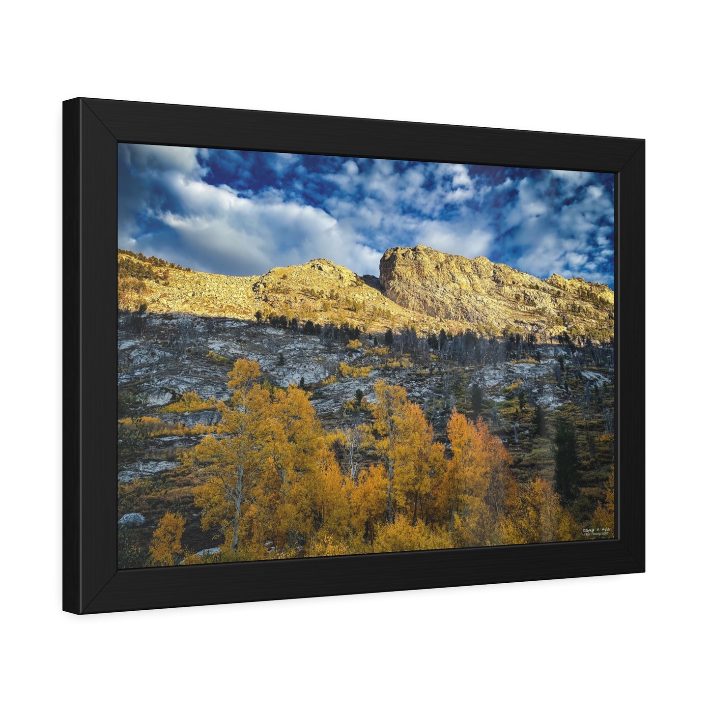 Autumn Ruby Mountains Landscape Framed Poster