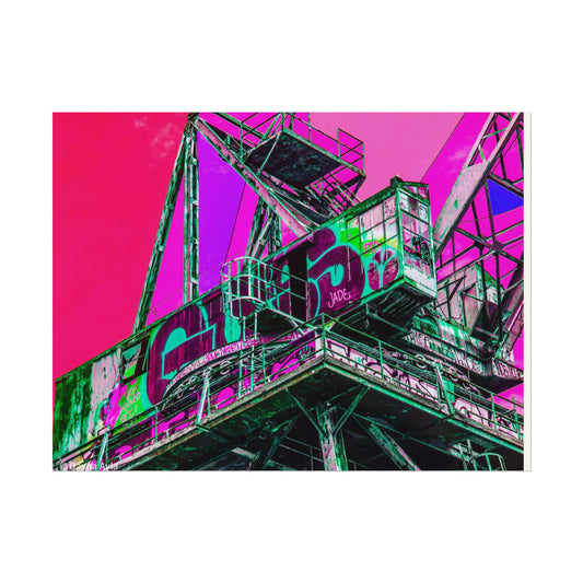 Vibrant Urban Art Prints, Modern Wall Decor, Textured Watercolor Posters, Home Decoration, Colorful Artwork